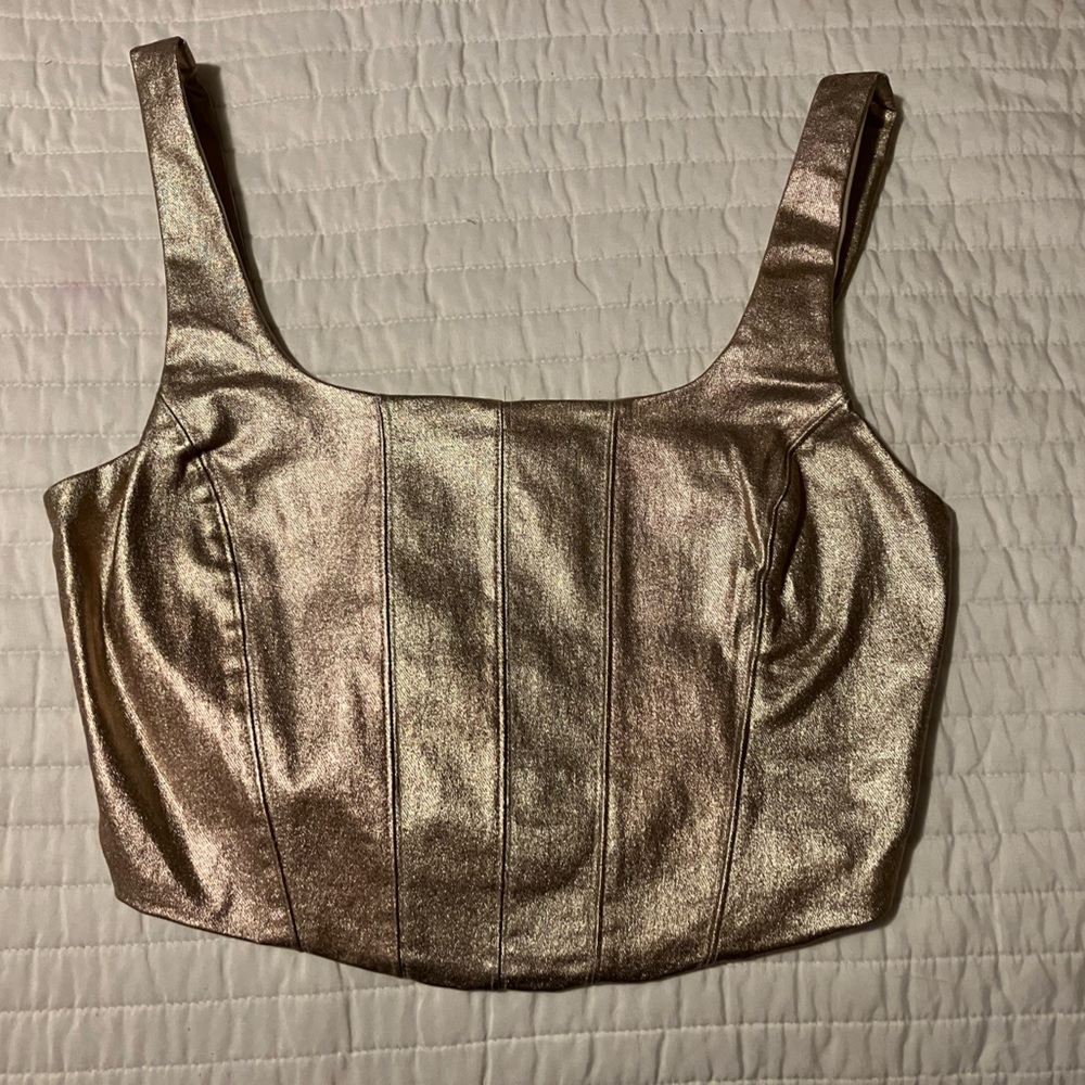 Metallic Gold Top